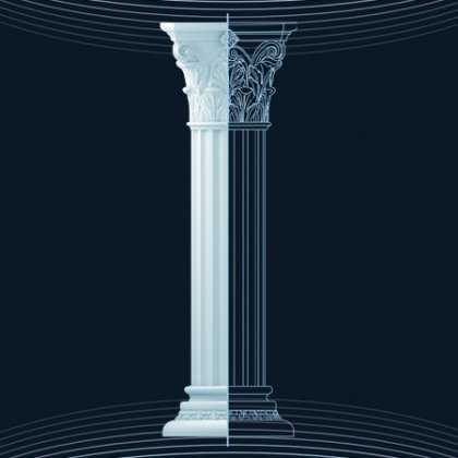 Dairesel Kısa Roma Sütun