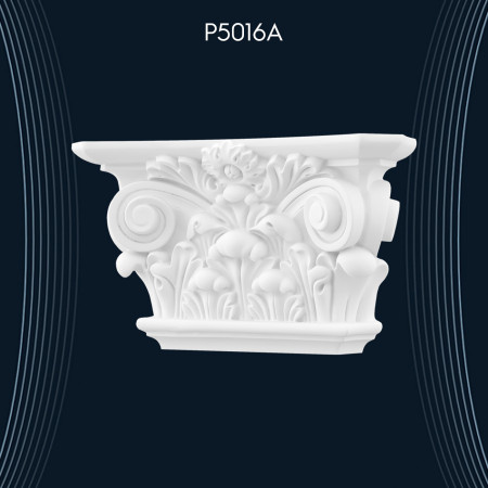 Poliüretan Pilaster Sütun Başlık P5016A - Dor İyon Korint Poliüretan Pilaster Sütun Modelleri ve Dekorasyon Fikirleri