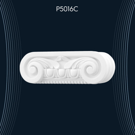 Poliüretan Pilaster Sütun İyon Başlık P5016C - İç ve Dış Cephe Dekorasyonu için Modelleri ve Fiyatları