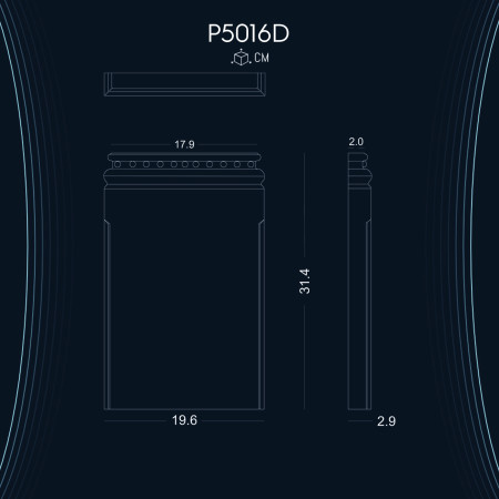 Poliüretan Pilaster Sütun Alt Kaide P5016D ile Dekoratif Sütun Modelleri: Villa ve Giriş Kapısı Tasarım Fikirleri