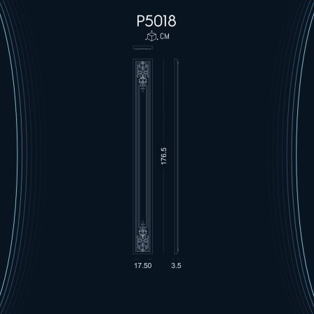 Poliüretan Desenli Pilaster Sütun P5018 ile Dekorasyon Fikirleri: Modelleri ve Çeşitleri