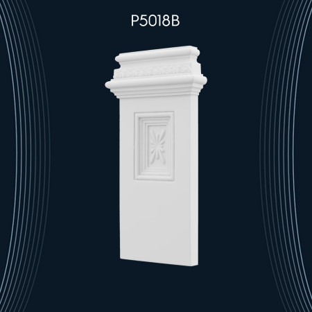 Poliüretan Pilaster Sütun Alt Kaide P5018B: Villa ve Giriş Kapısı İçin Dekoratif Sütun Modelleri ve Fiyatları
