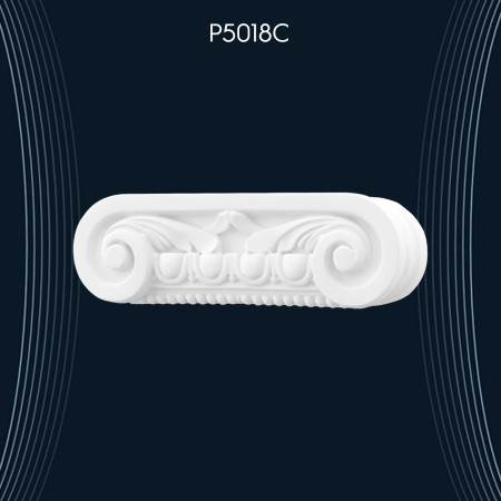 Poliüretan Pilaster Sütun İyon Başlık P5018C - Osmanlı Pilaster Sütun Başlıkları ve Dekorasyon Fikirleri