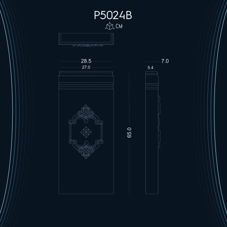 Poliüretan Pilaster Sütun Alt Kaide P5024B: Yüksek Kalite ve Uygun Fiyatlarla Dekorasyon Fikirleri ve Modelleri