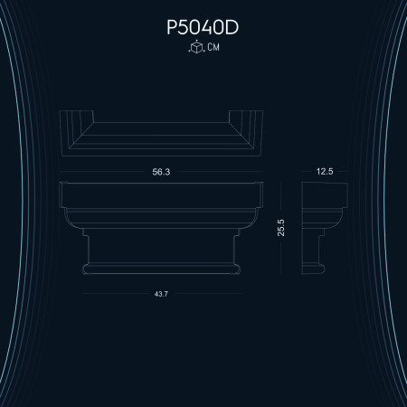 Poliüretan Pilaster Sütun Başlık P5040D - Yüksek Kaliteli Dekorasyon Modelleri ve Çeşitleri ile Tasarım Fikirleri