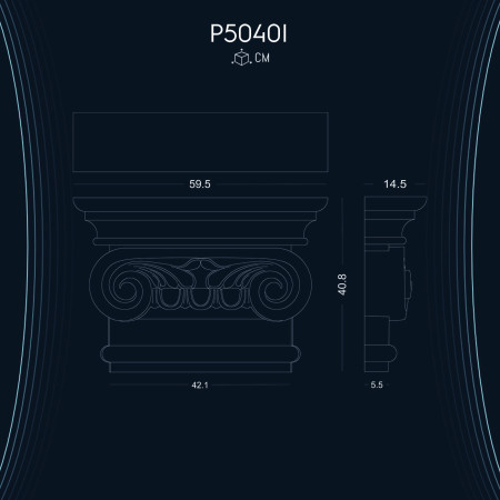 Poliüretan Pilaster Sütun İyon Başlık P5040I: Dekorasyon Fikirleri ve Uygun Fiyatlarla Ahşap Muadili Modelleri