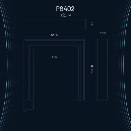 Poliüretan Şömine P8402 - Şık ve Modern Dekorasyon Fikirleri ile Poliüretan Dekor Şömine Modelleri