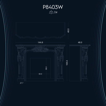 Poliüretan Şömine P8403W: Şık ve Estetik Şömine Dekorasyonu Modelleri ve Tasarım Fikirleri