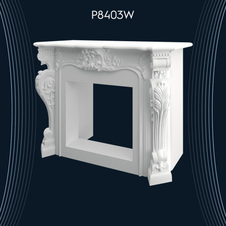 Poliüretan Şömine P8403W: Şık ve Estetik Şömine Dekorasyonu Modelleri ve Tasarım Fikirleri