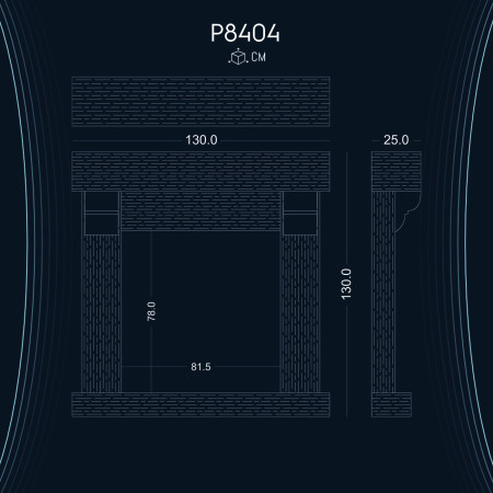 Poliüretan Ahşap Şömine P8404 - Ankara'da Dekorasyon Fikirleri ve Modelleri