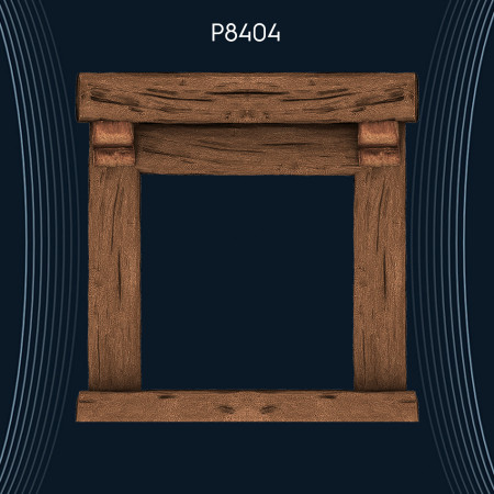 Poliüretan Ahşap Şömine P8404 - Ankara'da Dekorasyon Fikirleri ve Modelleri