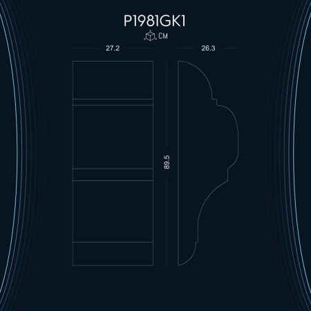 Poliüretan Ahşap Kiriş Payanda P1981GK1: Rustik ve Doğal Görünüm İçin Dekorasyon Fikirleri ve Modelleri