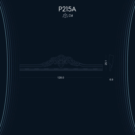Poliüretan Bordür Taçı P215A: Klasik Tarza Uygun Dekorasyon Modelleri ve Çeşitleri