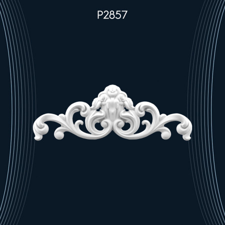 Poliüretan Taç P2857: Süslü Motiflerle Desenlenmiş Poliüretan Taçlar - Dekorasyon Fikirleri ve Modelleri