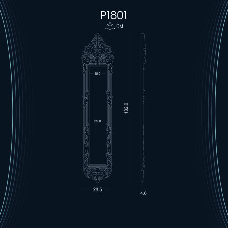 Poliüretan Ayna P1801: Dekoratif Süsleme İçin Kullanılan Ev ve İşyeri Aksesuarları - Farklı Modelleri ve Dekorasyon Fikirleri