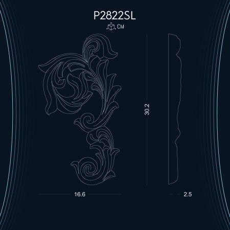 Poliüretan Süsleme P2822SL: Estetik Desenlerle Duvar Aksesuarları ve Dekorasyon Fikirleri