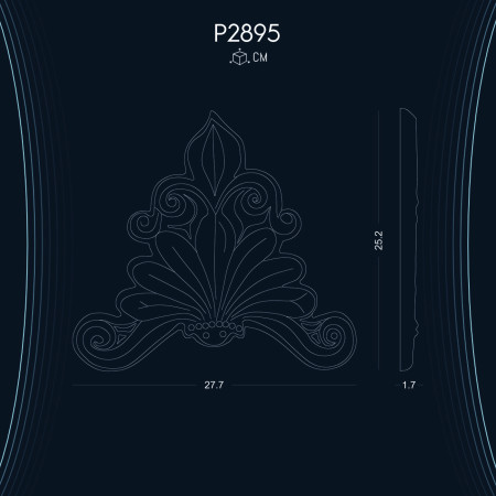 Poliüretan Süsleme P2895: Mekanlara Estetik Görünüm ve Güzel Atmosfer için Dekorasyon Fikirleri ve Modelleri