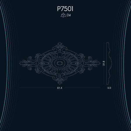 Poliüretan Süsleme P7501: Dekoratif Poliüretan Duvar Aksesuarları ile Mekanlarda Farklı Atmosfer Yaratma Fikirleri