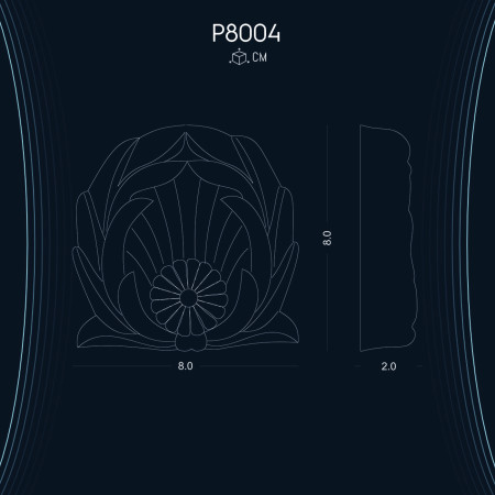 Poliüretan Süsleme P8004: Kolay Montajlı Dekorasyon Modelleri ve Fikirleri!