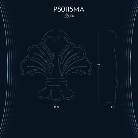 Poliüretan Süsleme P80115MA: Hafif ve Kolay İşlenebilir Tasarım Modelleri ile Dekorasyon Fikirleri