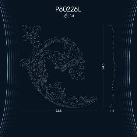 Poliüretan Süsleme P80226L: Farklı Desenlerde Dekorasyon Modelleri ve Örnekleri