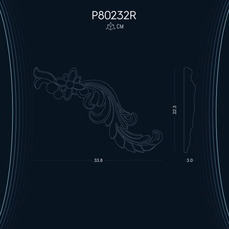 Poliüretan Süsleme P80232R: Farklı Desen ve Şekillerle Mekanların Karakterini Yansıtan Özgün Dekorasyon Modelleri