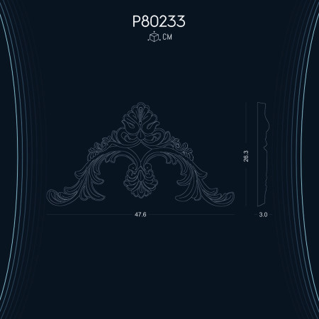 Poliüretan Süsleme P80233: Estetik Mekanlar İçin Dekorasyon Modelleri ve Fikirleri