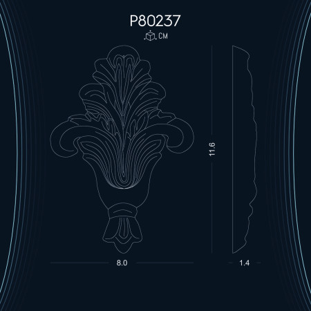 Poliüretan Süsleme P80237: Zariflik Katmak İçin Kullanılan Klasik Dekoratif Duvar Aksesuarları ve Süslemeleri - Farklı Modelleri ve Dekorasyon Fikirleri ile Şıklığı Yakalayın