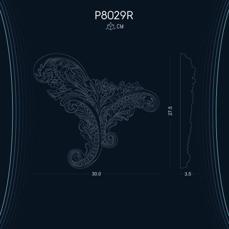 Poliüretan Süsleme P8029R: Koridorunuzda Dekoratif Desenli Aksesuarlarla Şık Dekorasyon Fikirleri