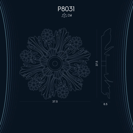 Poliüretan Süsleme P8031 ile Dekorasyonunuzu Tamamlayın: Farklı Modeller ve Örneklerle Tasarım Fikirleri