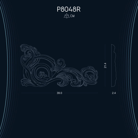 Poliüretan Süsleme P8048R Desenli Duvar Aksesuarları ve Süslemeleri: Dekorasyon Fikirleri ve Modelleri ile Mekanın Tarzını Yansıtın