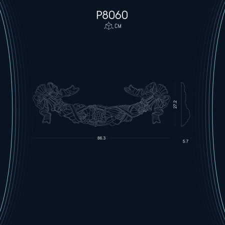 Poliüretan Süsleme P8060: Dekorasyon İçin Farklı Modeller ve Çeşitler