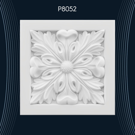 Poliüretan Süsleme P8052: Estetik Mekanlar İçin Dekorasyon Modelleri ve Fikirleri