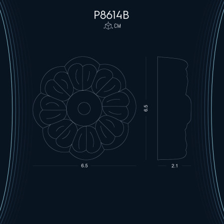 Poliüretan Süsleme P8614B Duvar Süslemeleri: Dekorasyon Fikirleri ve Çeşitleriyle Tasarım Modelleri