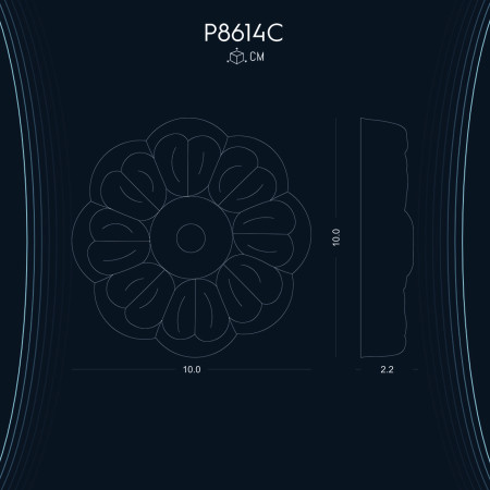 Poliüretan Süsleme P8614C Motifli Duvar Aksesuarları ve Süslemeleri: Dekorasyon Fikirleri ve Modelleri ile İmalattan Üretici Önerileri
