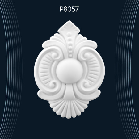 Poliüretan Süsleme P8057: Duvarlara Uygulanabilen Poliüretan Dekorasyon Ürünü ile Farklı Dekorasyon Modelleri ve Fikirleri