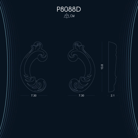 Poliüretan Süsleme P8088D: Dekoratif Poliüretan Duvar Aksesuarları ve Süslemeleri ile Alçıya Alternatif Dekorasyon Fikirleri