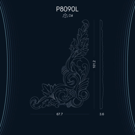 Poliüretan Süsleme P8090L: Dekorasyon Fikirleri ve Modelleri ile Desenli Süsleme Ürünleri