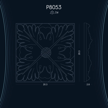 Poliüretan Süsleme P8053: Poliüretan Malzemenin Dayanıklılığı ve Uzun Ömrü ile Dekorasyon Modelleri