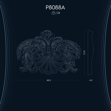 Poliüretan Süsleme P8088A: İşlemci Üzerinde Yapılan Dekorasyon Çalışmaları ve Modelleri