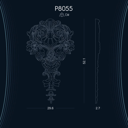 Poliüretan Süsleme P8055 Modelinde Dekoratif Desenli Duvar Aksesuarları ve Süslemeleri: Farklı Modelleri ve Dekorasyon Fikirleri