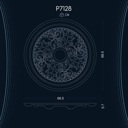 Poliüretan Tavan Göbek ve Rozetler P7128: Mekanlara Derinlik ve Görsel Zenginlik Katıyor! Dekorasyon Fikirleri ve Modelleri ile Şıklığı Yakalayın!