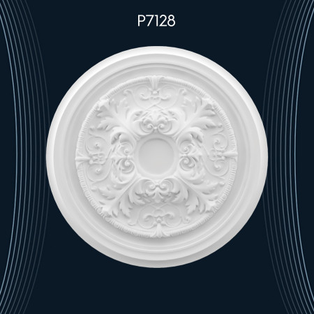 Poliüretan Tavan Göbek ve Rozetler P7128: Mekanlara Derinlik ve Görsel Zenginlik Katıyor! Dekorasyon Fikirleri ve Modelleri ile Şıklığı Yakalayın!