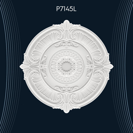 Poliüretan Tavan Göbek ve Rozetler P7145L: Dekorasyon Fikirleri ile Mekana Özgün Bir Hava Katın