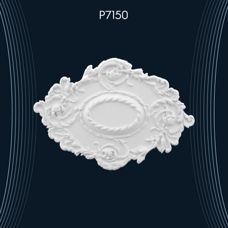 Poliüretan Tavan Göbek ve Rozetler P7150: Dayanıklı Poliüretan Malzeme ile Dekorasyon Fikirleri ve Modelleri