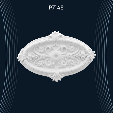 Poliüretan Tavan Göbek ve Rozetler P7148: Dekorasyon Fikirleri ile Duvar Göbekleri Modelleri ve Çeşitleri