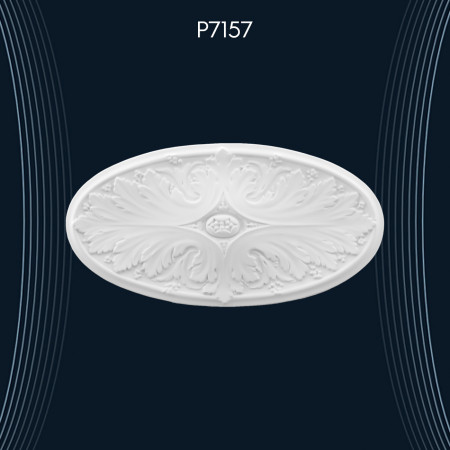 Poliüretan Tavan Göbek ve Rozetler P7157 Klasik Dekor: Dekorasyon Fikirleri ve Modelleri ile Şık Tasarımlar
