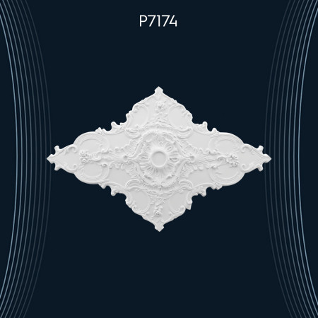 Poliüretan Tavan Göbek ve Rozetler P7174: Dekorasyon Fikirleri ve Modelleri ile Süsleme Ürünleri