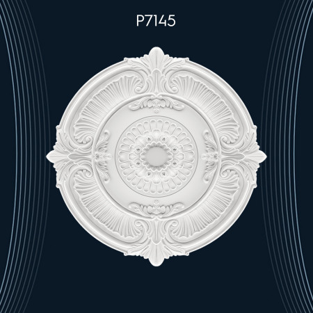 Poliüretan Tavan Göbek ve Rozetler P7145: Alçı Göbeklere Göre Daha Dayanıklı ve Uzun Ömürlü Modelleri ile Dekorasyon Fikirleri