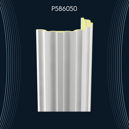 Poliüretan Yivli Sütun P586050: Bahçe, Teras ve Veranda İçin Dekorasyon Fikirleri ve Modelleri